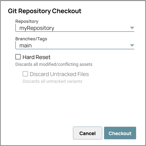 Git Repository Checkout settings