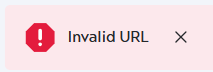 Invalid URL