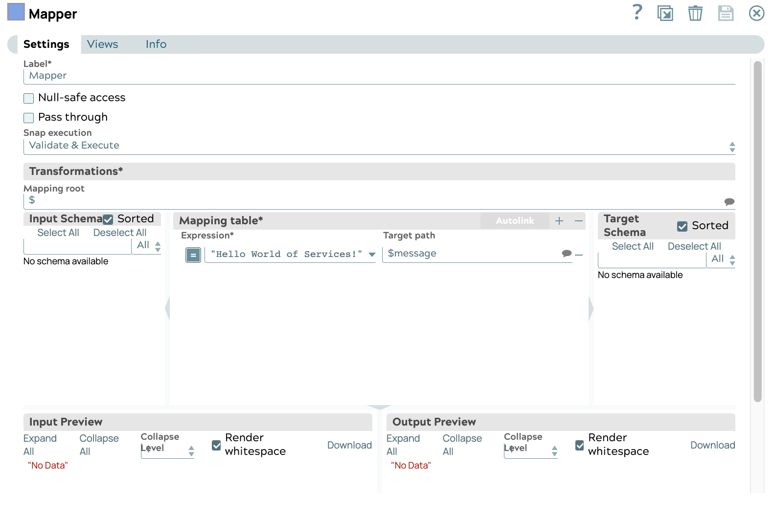 Mapper Snap example