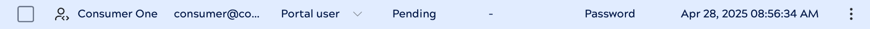 Pending Portal user request