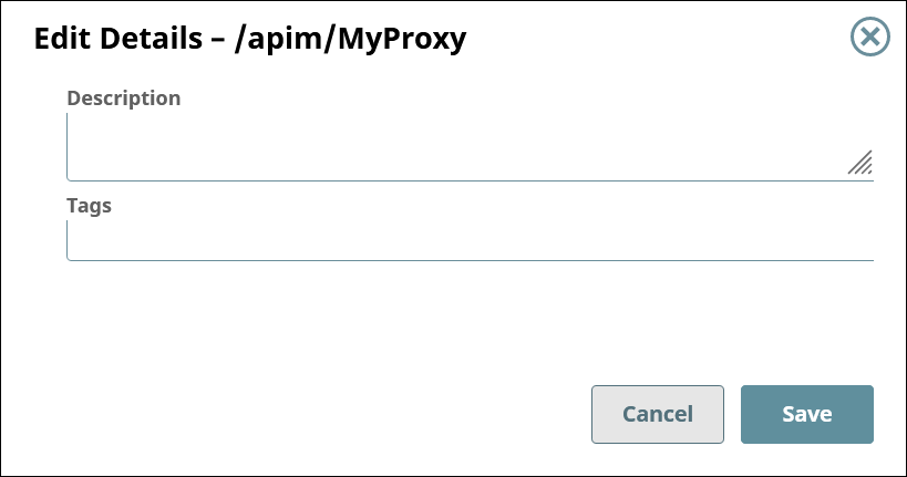 Edit Details dialog