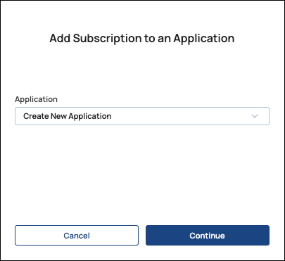 Add subscription dialog in Developer Portal