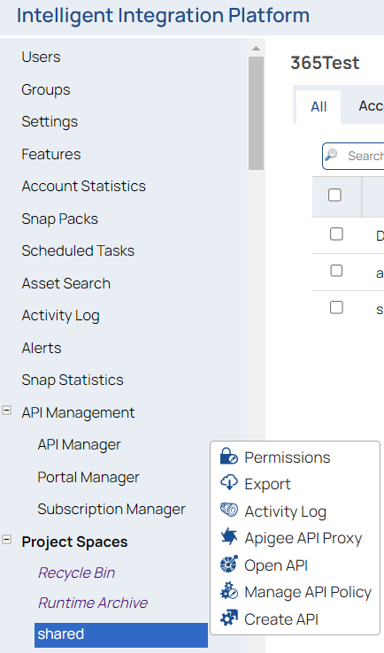 API Policy Manager shared dialog