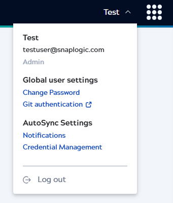 User Profile dialog