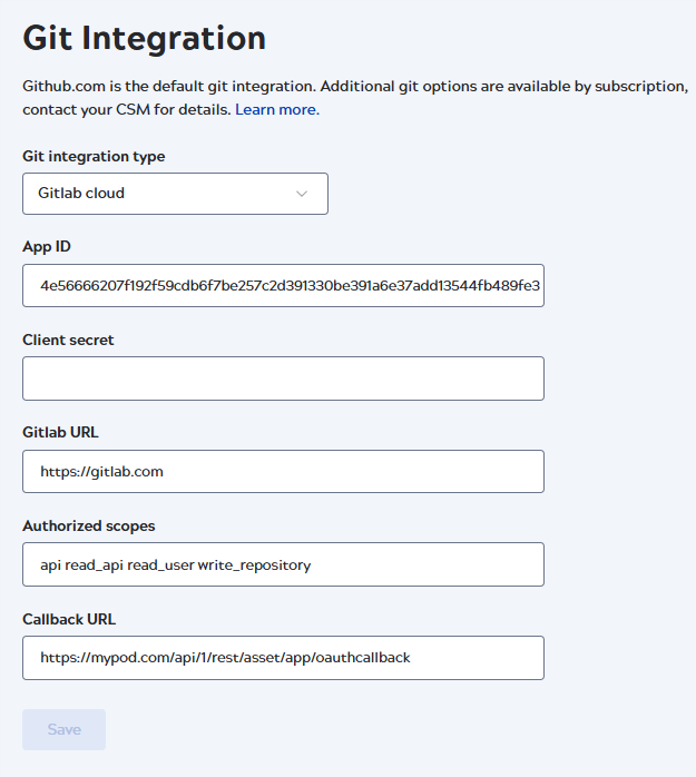 Configure Gitlab