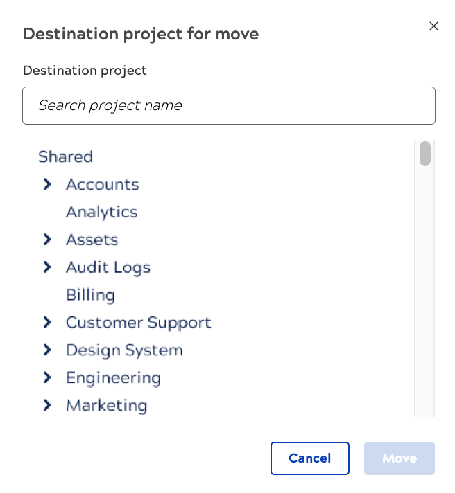 Designer Move button