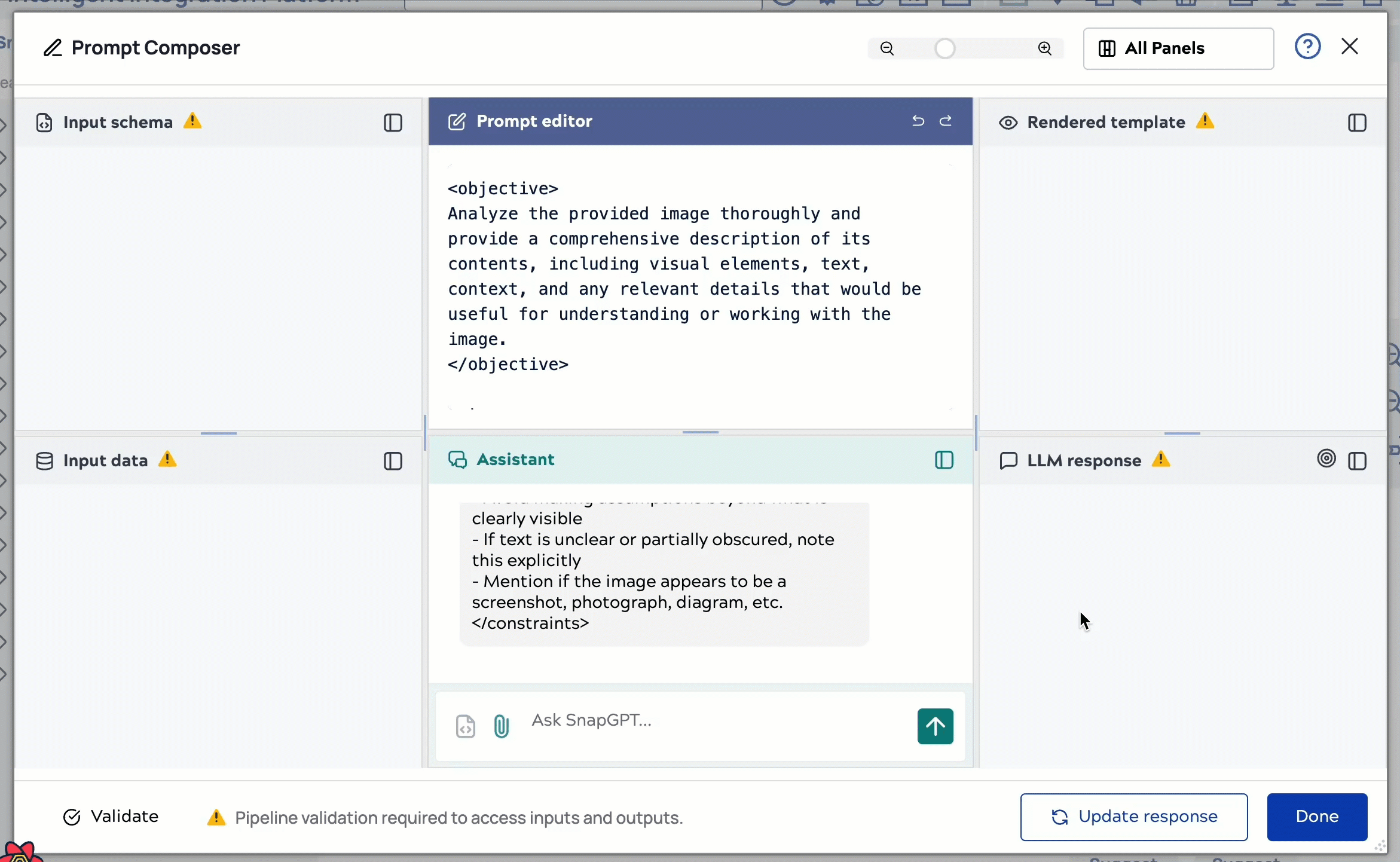 The repeating short video shows how to upload an image and delete one from the assistance field.