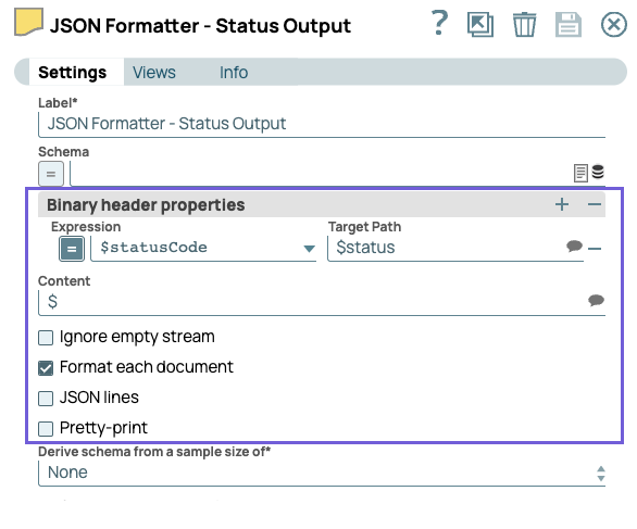 JSON Formatter Snap