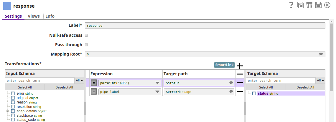 Mapper Snap Settings