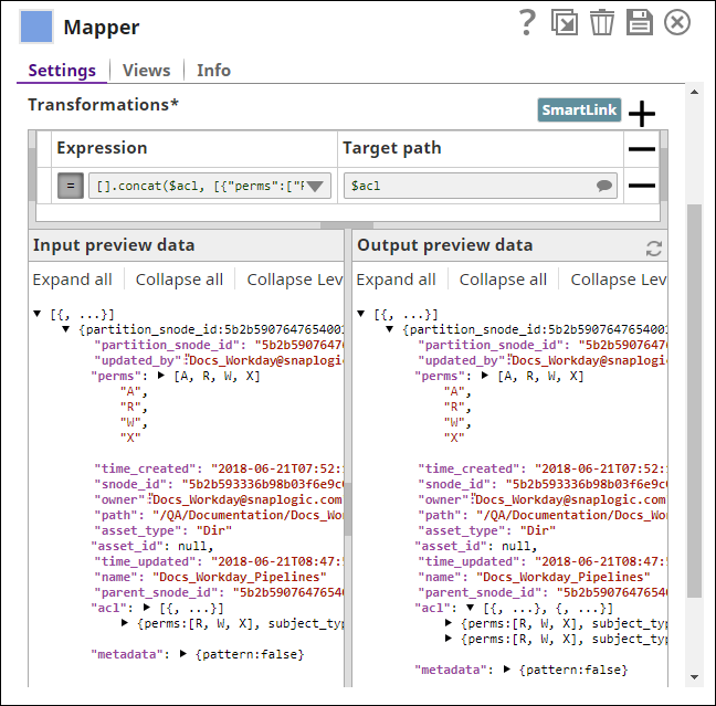 Mapper Snap Settings