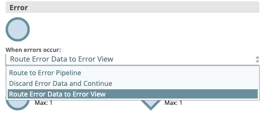 Adding output to Error pipelines