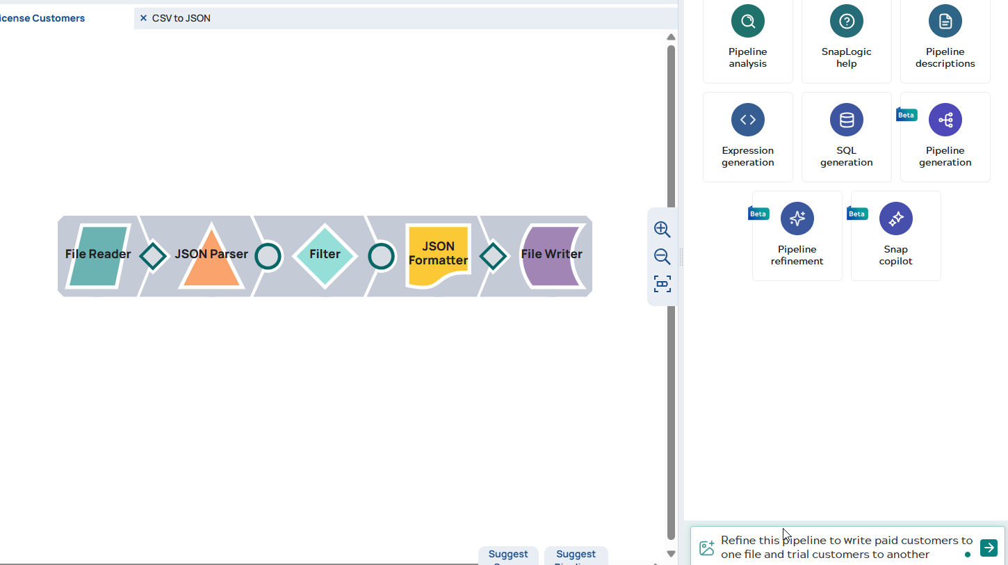 Pipeline refinement: Add condition prompt