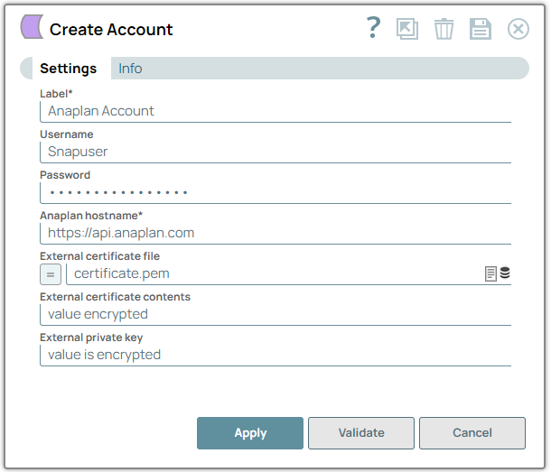 Anaplan Account