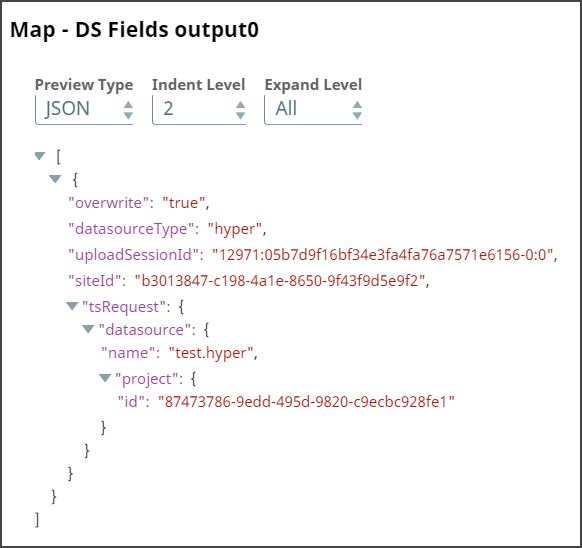 Mapper Snap Output