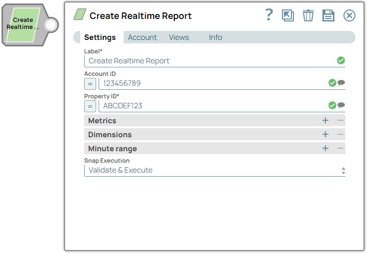 Analytics Create Realtime Report Overview