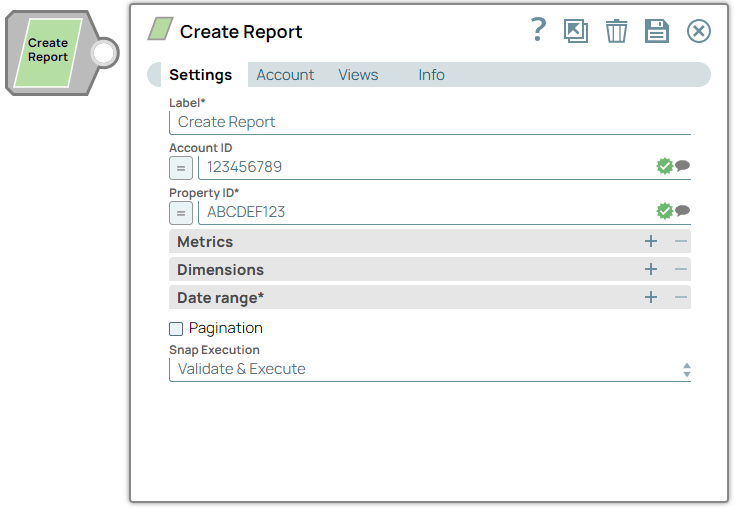 Analytics Create Report Overview
