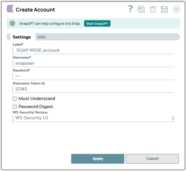WSSE Account