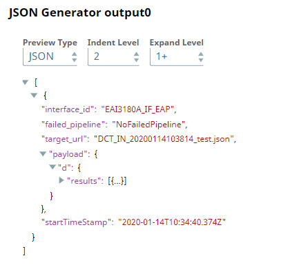 Output showing only $payload