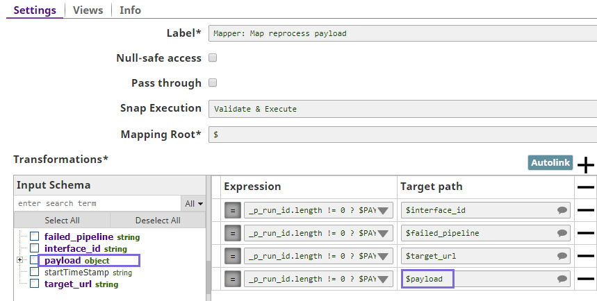 File Writer Snap Settings