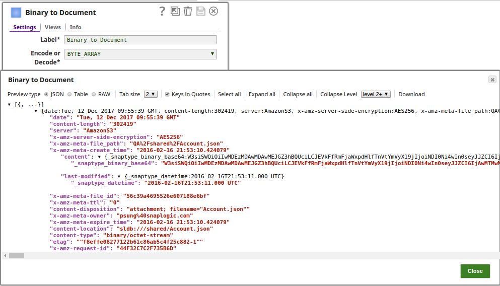 Preview for BYTE_ARRAY