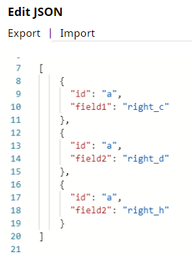Right Output Schema
