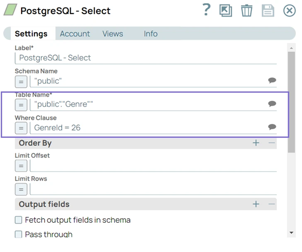 postgresql-select-configuration