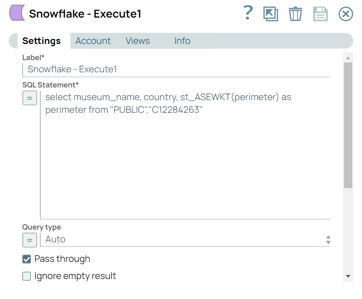 Snowflake Execute
