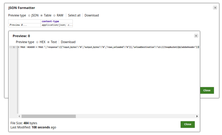 JSON Formatter Configuration