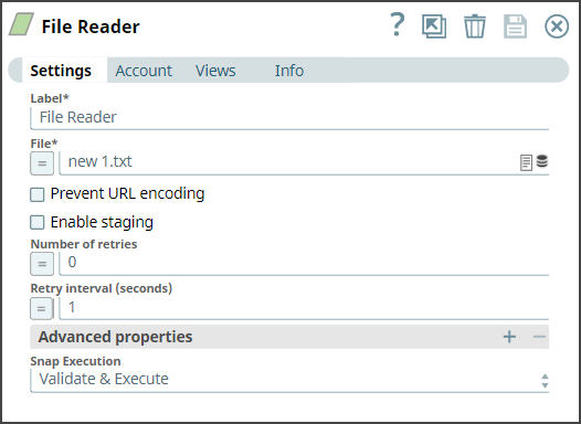 File Reader Configuration