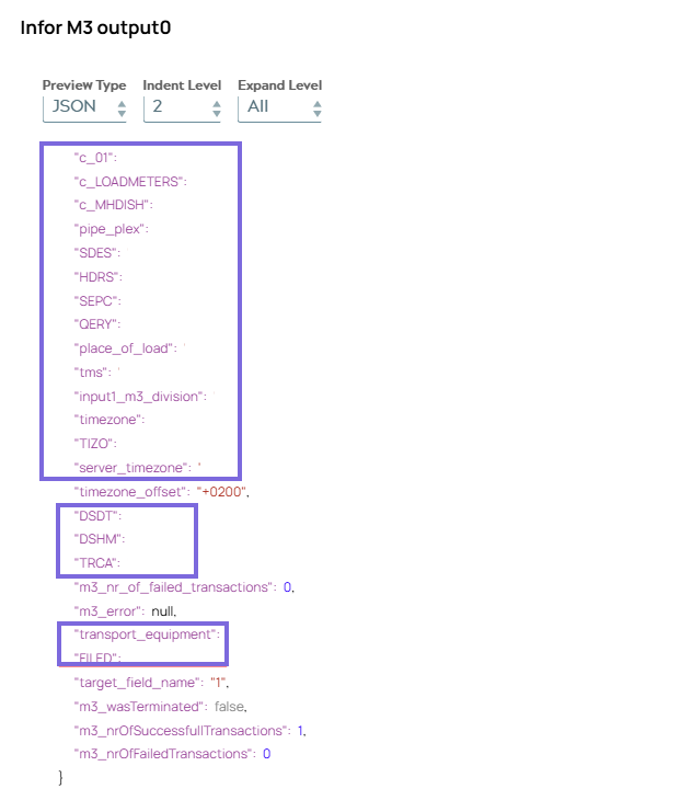 Infor M3 Output