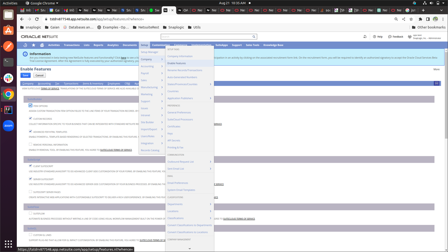 NetSuite Setup