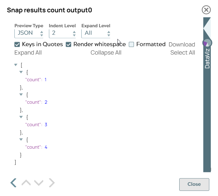 Mapper Snap output