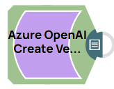 Azure OpenAI Create Vector Store & Azure OpenAI Create Vector Store Snaps Example Pipeline