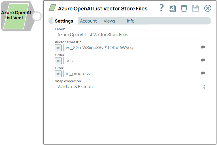 Azure OpenAI List Vector Store Files Snap Overview