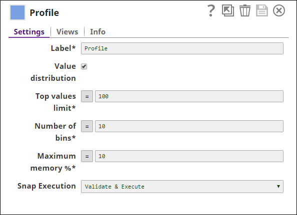 Profile Snap Settings