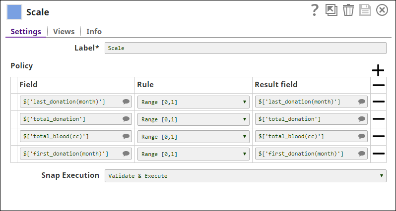 Scale Snap Settings