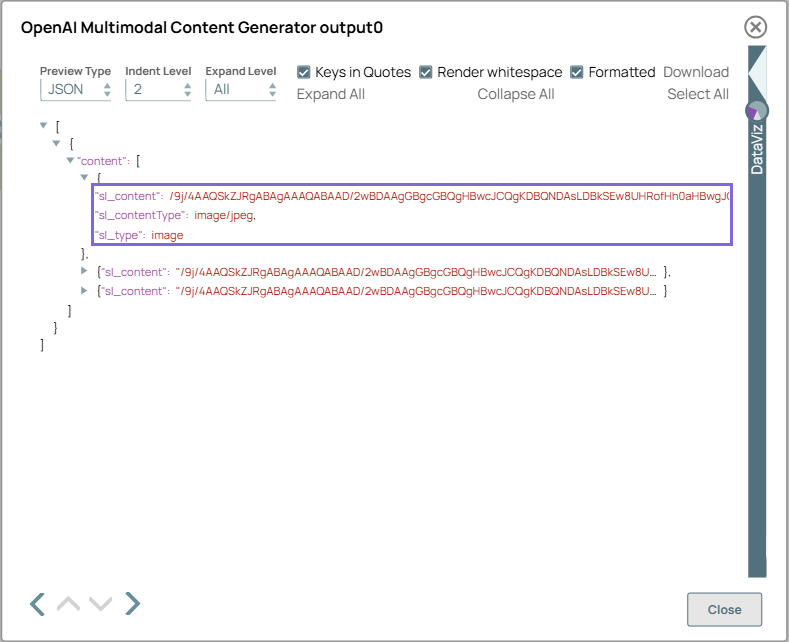 OpenAI Multimodal Content Generator Snap output