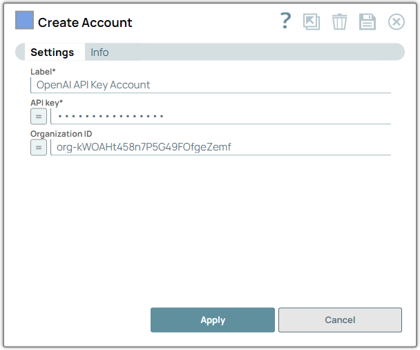 OpenAI API Key Account