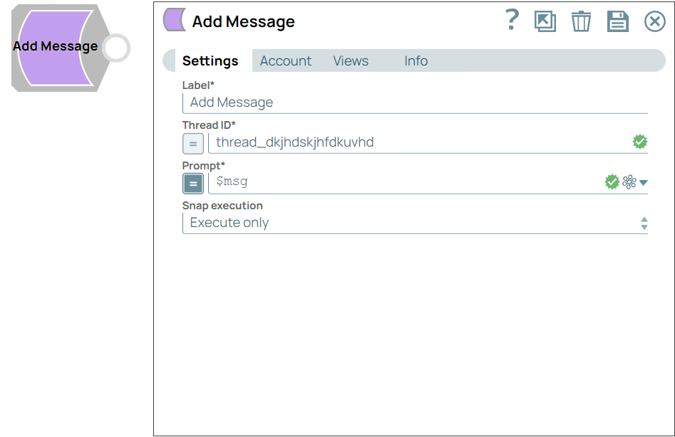 Add Message Overview