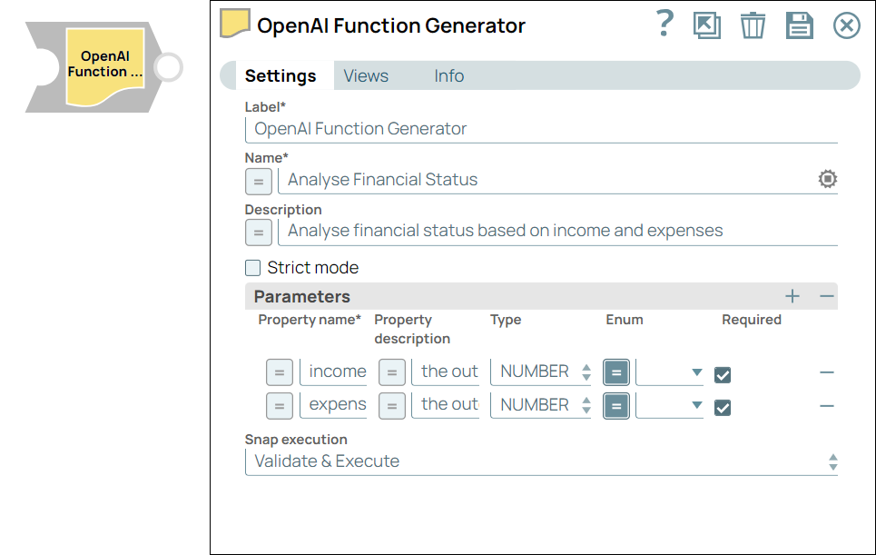 OpenAI Function Generator Snap