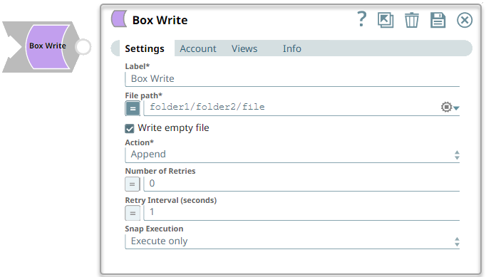 Box Write Snap overview