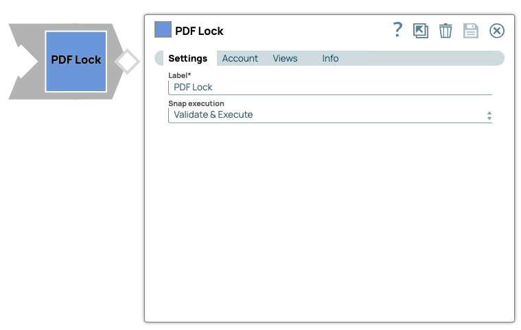 PDF Lock Snap Settings