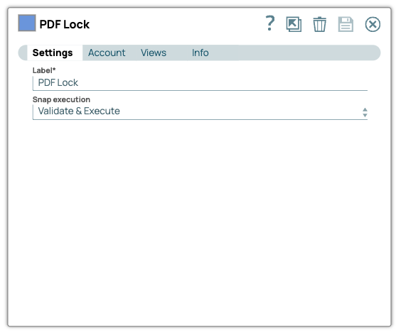 PDF Lock Snap Configuration