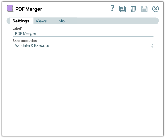 PDF Merger Snap Configuration