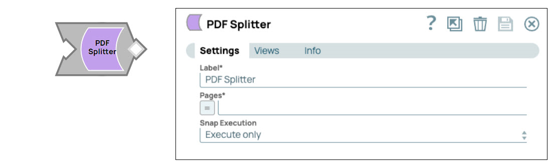 PDF Splitter Snap Settings