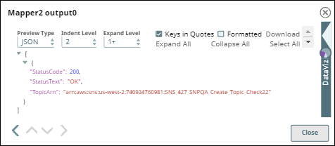 Mapper Snap output