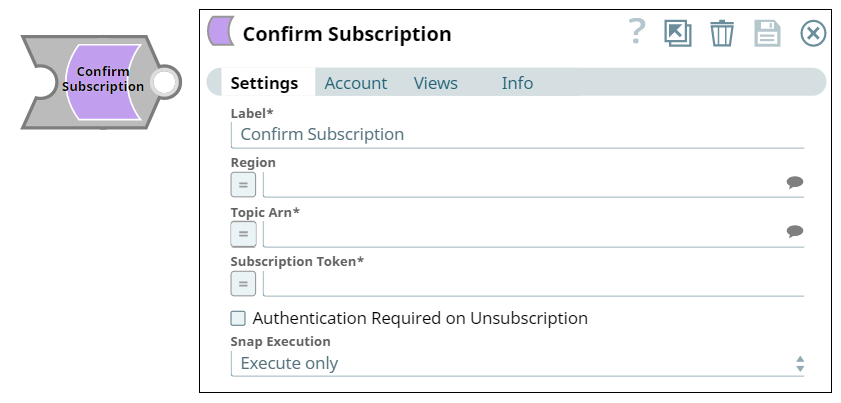 Amazon SNS - Confirm Subscription Snap