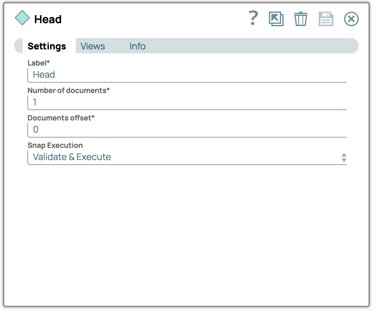 Head Snap Settings