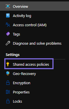 Shared access policies