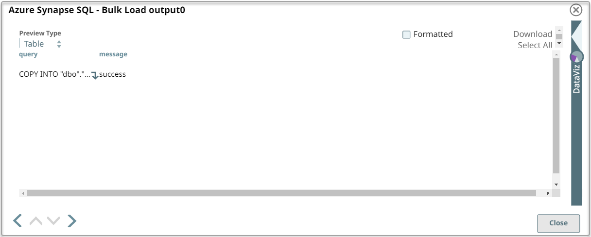 Bulk Load Output